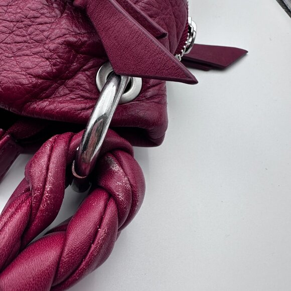 Fenn Wright Manson | Gorgeous Red Soft Leather Woven Hobo Bag - Picture 13 of 14